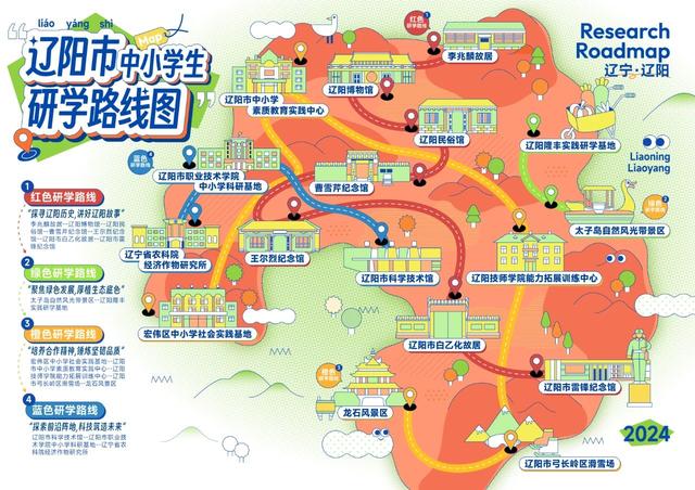 辽宁46条精品研学路线图来啦！