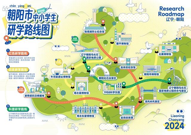 辽宁46条精品研学路线图来啦！