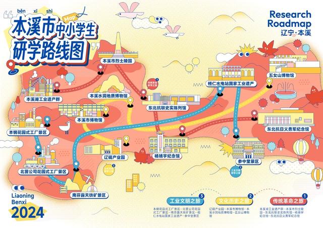 辽宁46条精品研学路线图来啦！