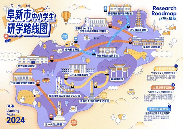 辽宁46条精品研学路线图来啦！