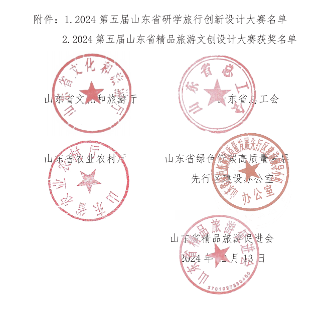 山东省公布2024第五届研学旅行创新设计大赛获奖名单【附详细内容】